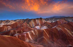 Разноцветные скалы Чжанъе Данься (Zhangye Danxia) в Чжанъе, Китай – фотографии Китая