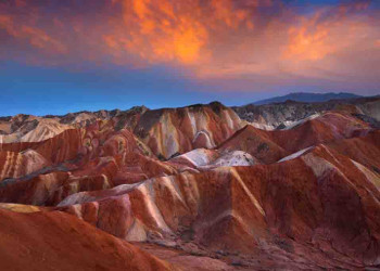 Разноцветные скалы Чжанъе Данься (Zhangye Danxia) в Чжанъе, Китай – фотографии Китая