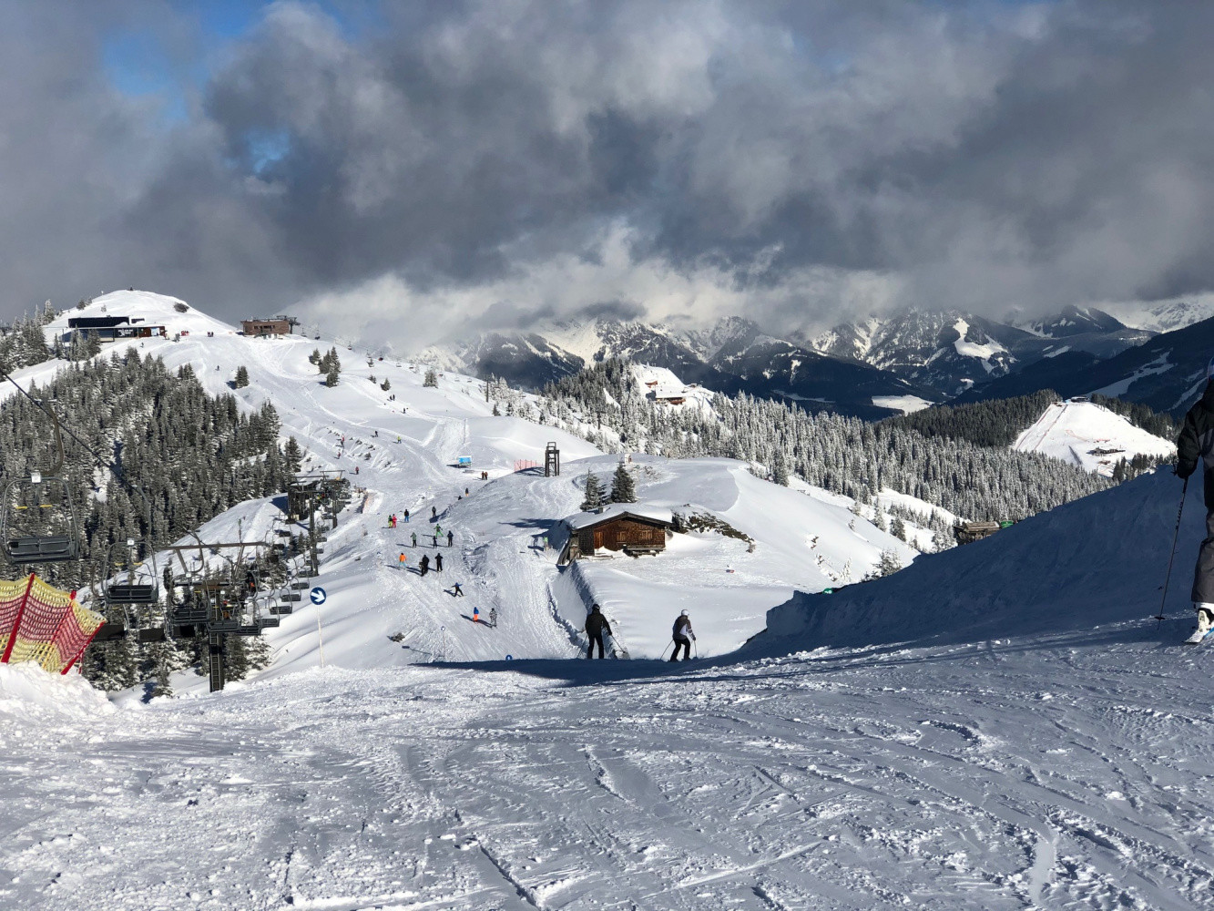 Горнолыжный спуск. Заальбах. Австрия – фотографии Австрии