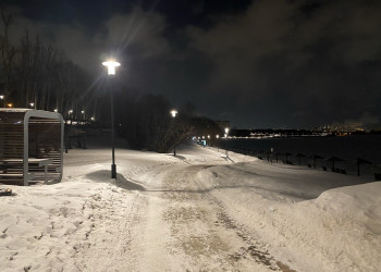 Парк Борисовские пруды зимой, Москва – фотографии России