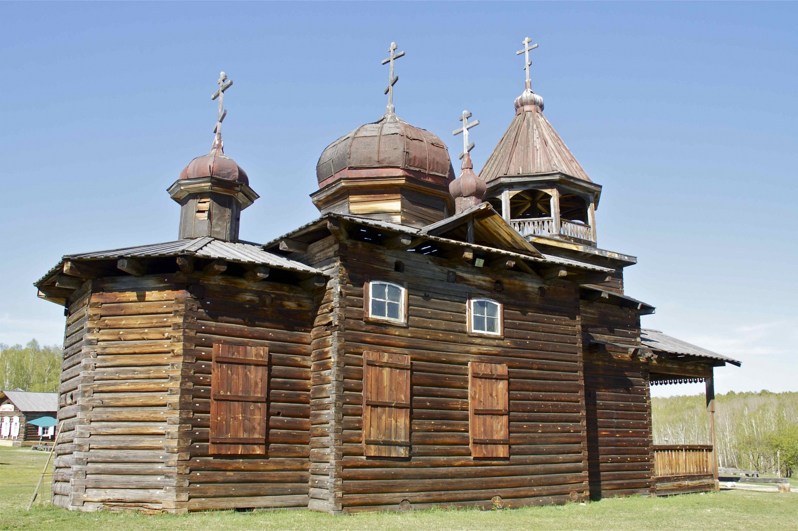 Архитектурно-этнографический музей Тальцы возле Байкала – фотографии России