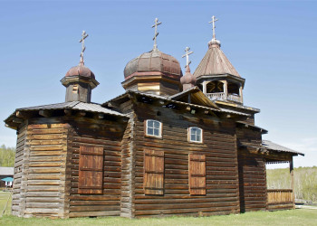 Архитектурно-этнографический музей Тальцы возле Байкала – фотографии России