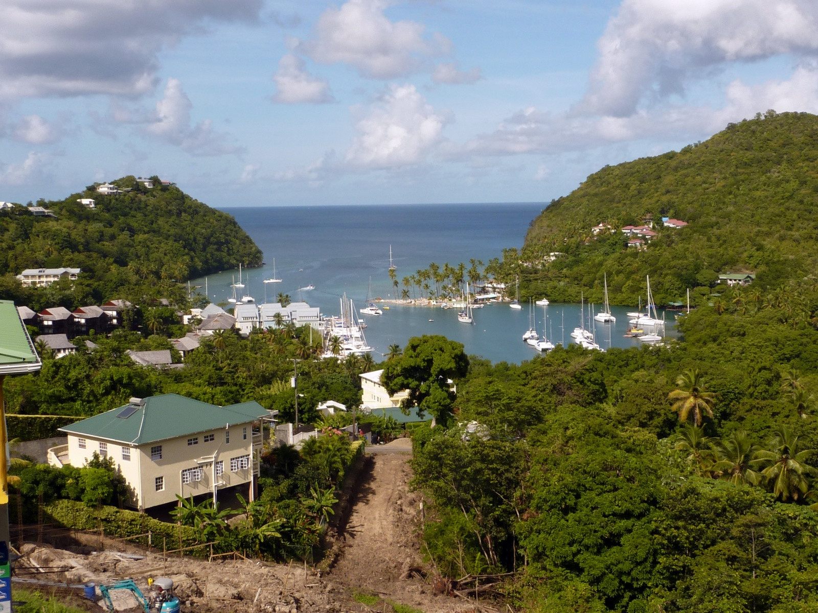 Вид на Мариго-Бэй, Сент-Люсия – фотографии Сент-Люсии