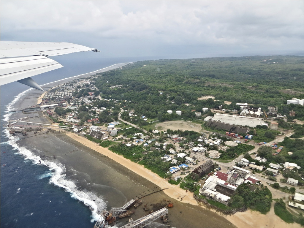 Фото из самолета. Науру – фотографии Науру
