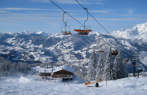 Кресельные подъемники. Санкт Йохан. Австрия – фотографии Австрии