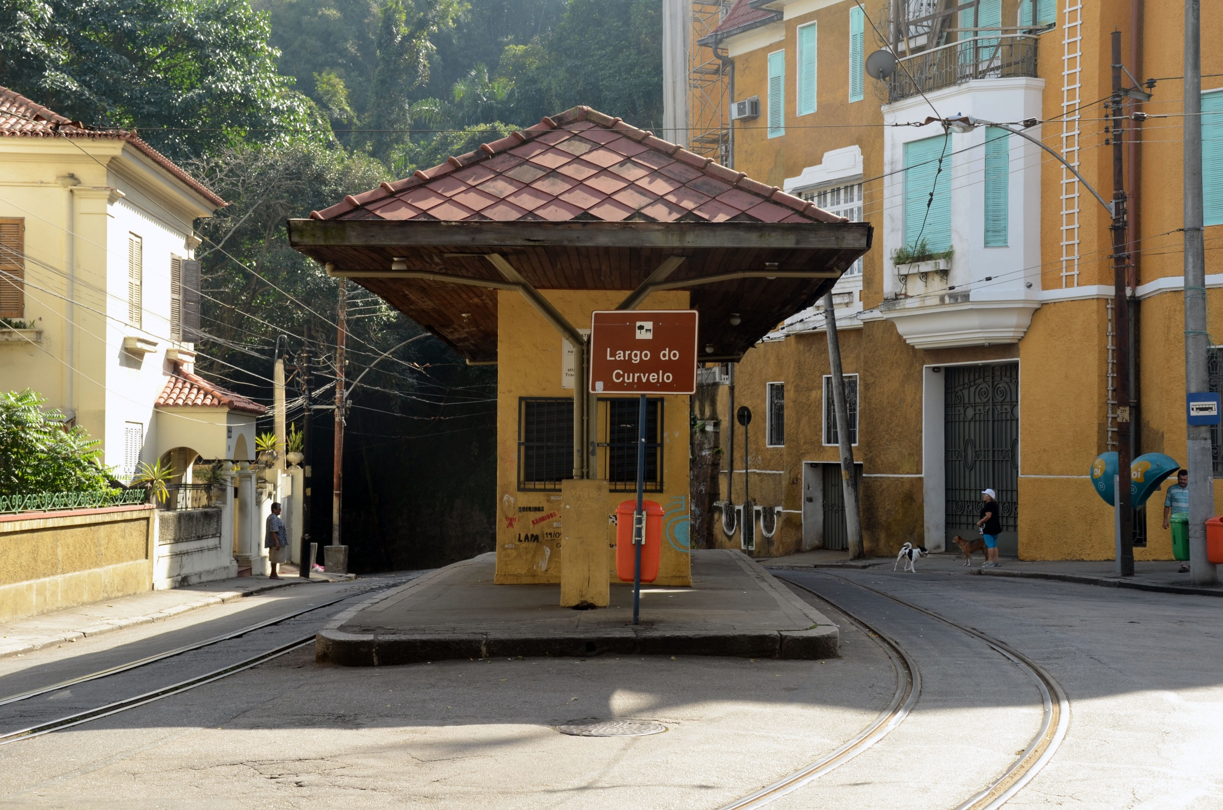 Остановка трамвая Санта-Тереза – фотографии Бразилии