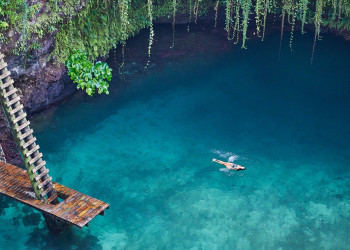 Большая плавательная яма То-Суа (To Sua Ocean Trench), остров Уполу в Самоа – фотографии Самоа