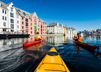 На байдарках по Олесунну – фотографии Норвегии