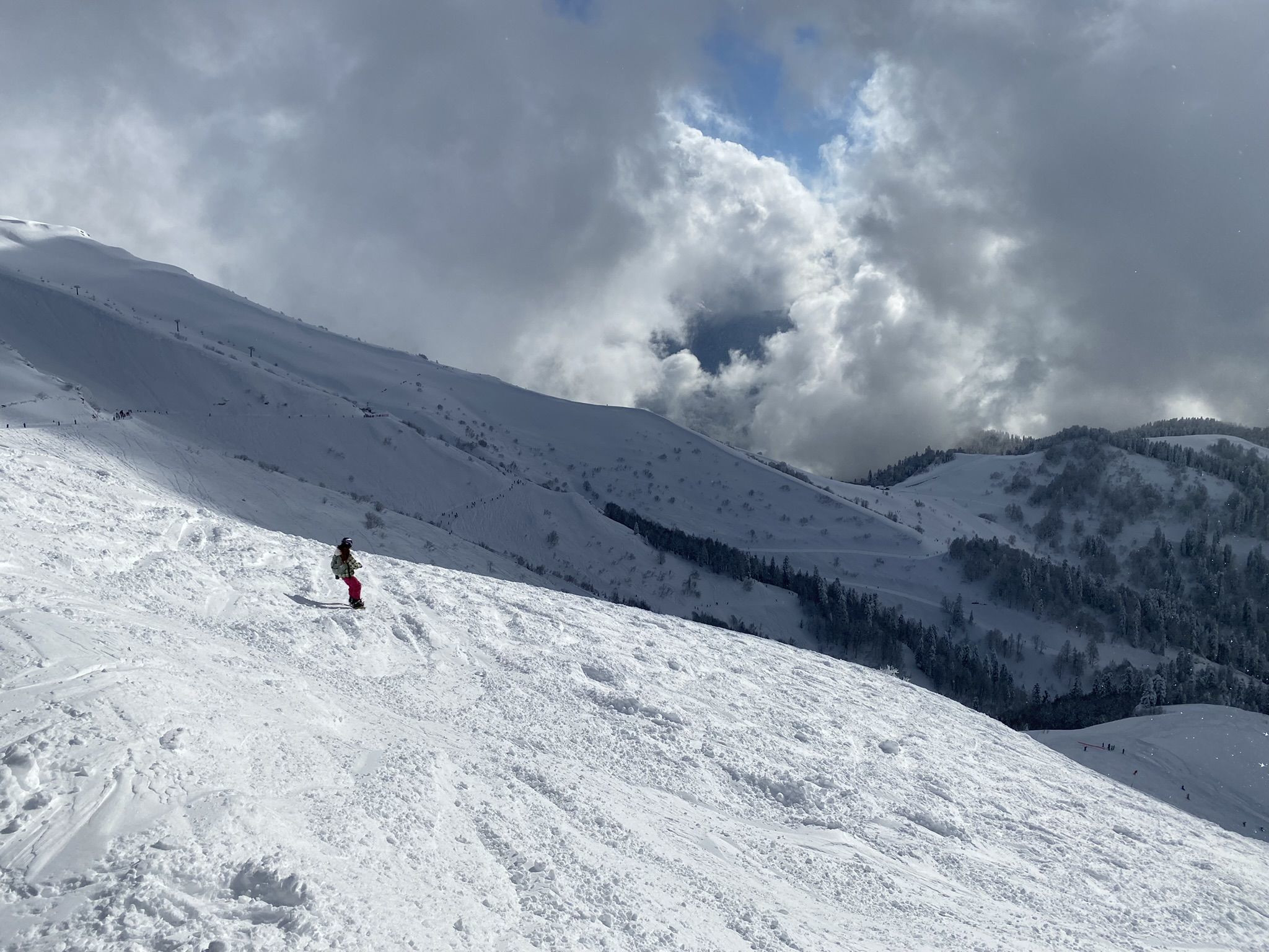 Южный склон на курорте Роза Хутор, Сочи – фотографии России