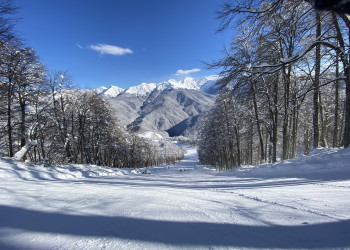 Северный склон на Роза Хутор – фотографии России