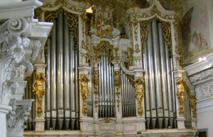 Орган. Монастырь Санкт Флориан. Австрия – фотографии Австрии