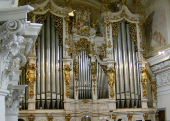 Орган. Монастырь Санкт Флориан. Австрия – фотографии Австрии