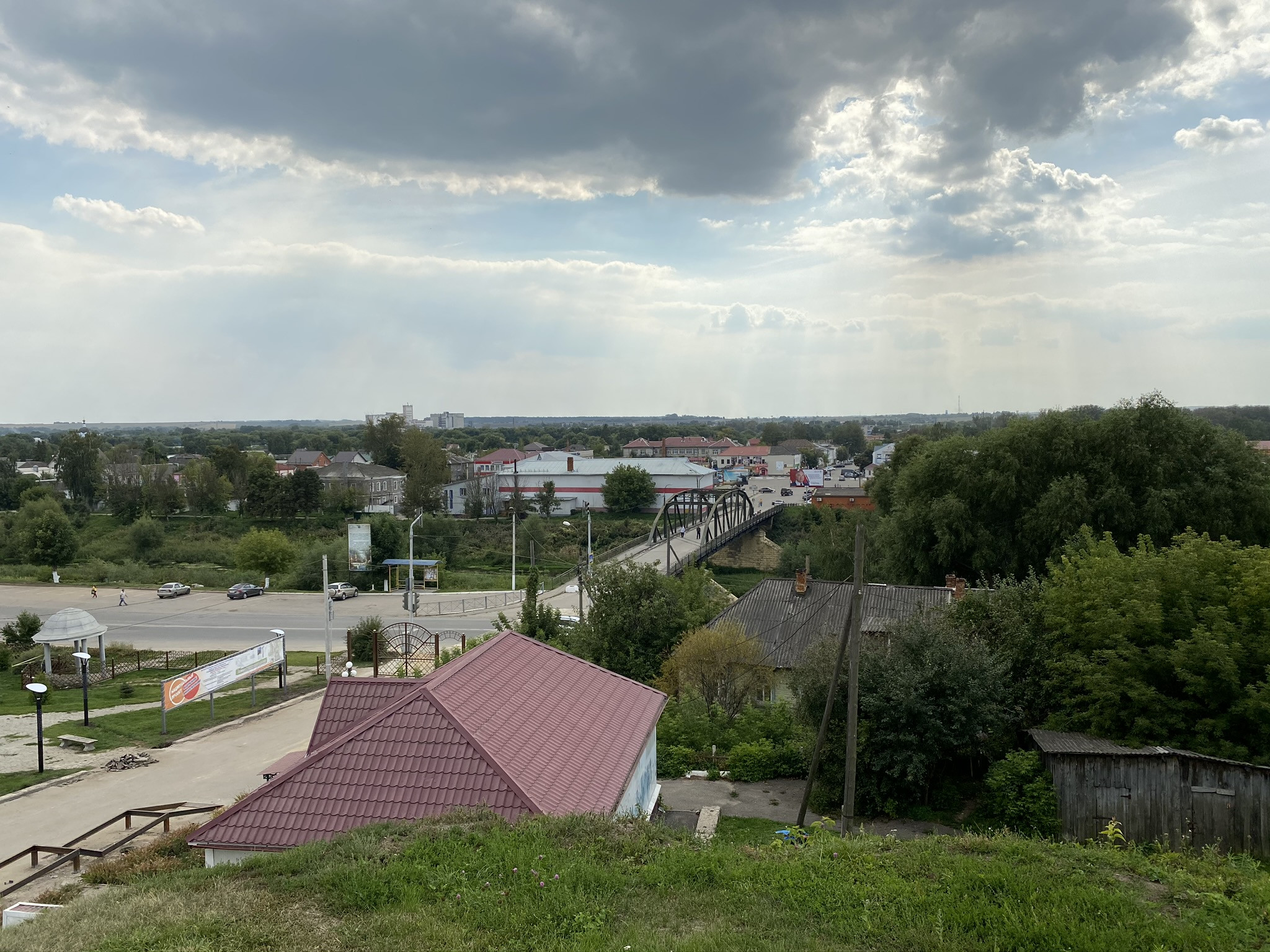 Вид на мост с парка Победы, Михайлов – фотографии России