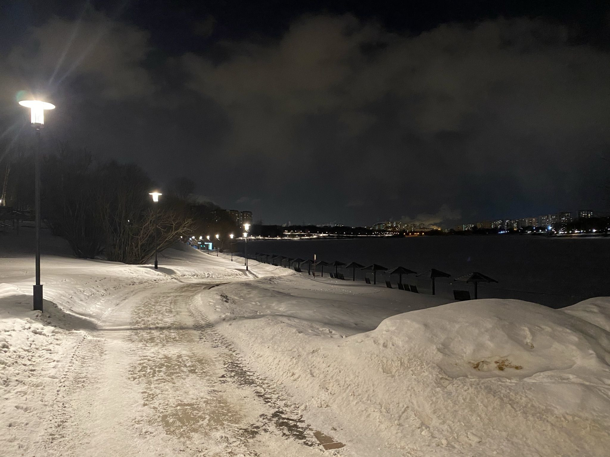 Парк Борисовские пруды зимой – фотографии России