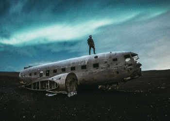 Крушение самолёта (DC-3 plane wreck), Исландия – фотографии Исландии