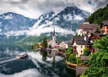 Невероятные пейзажи. Озеро Хальштаттер Зее. Австрия – фотографии Австрии