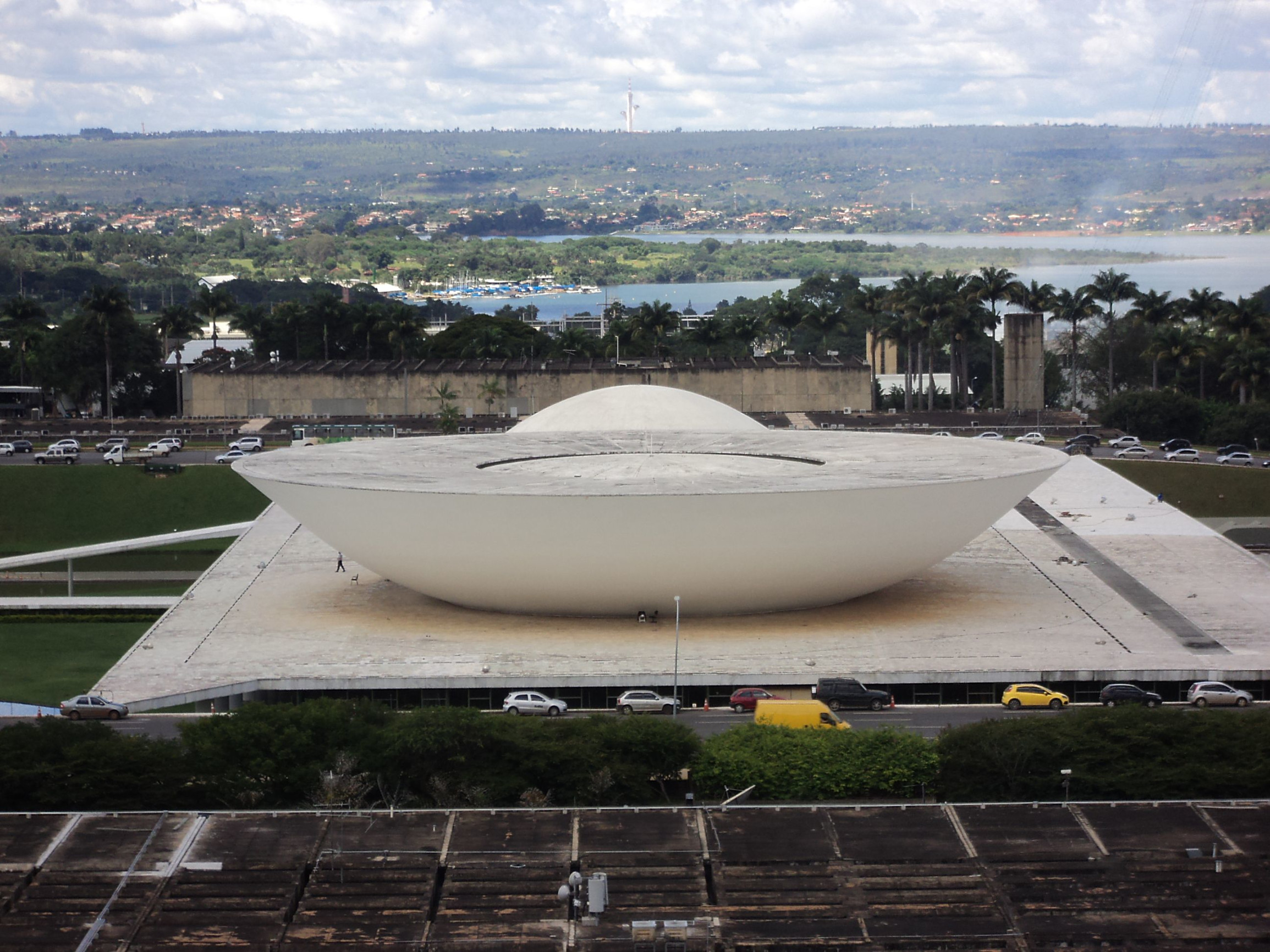 Дворец национального конгресса в городе Бразилиа, Бразилия – фотографии Бразилии