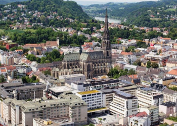 Город Линц с высоты. Австрия – фотографии Австрии