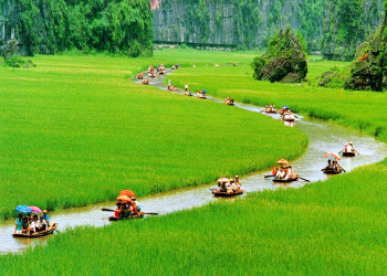 Очень живописный район Там-Кок в провинции Ниньбинь – фотографии Вьетнама