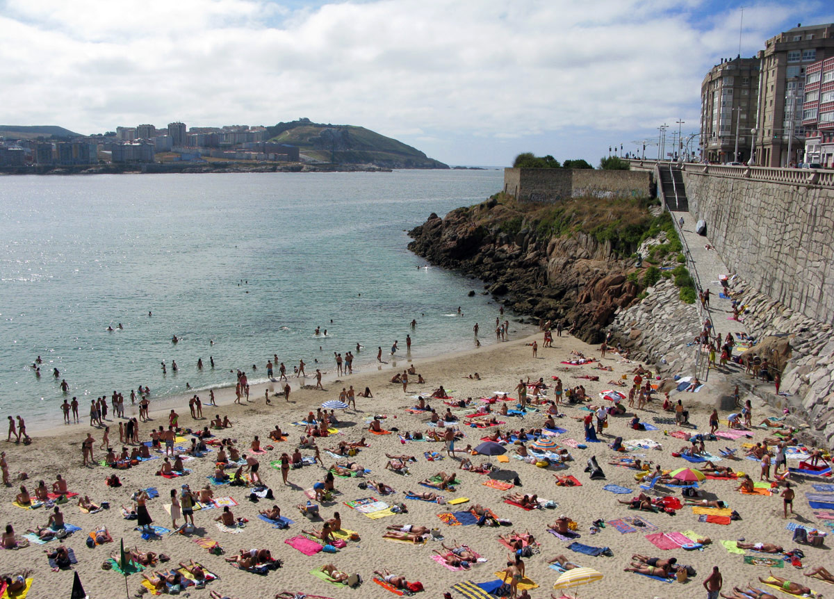 Пляж Матадеро (Matadero) в Ла-Корунья – фотографии Испании