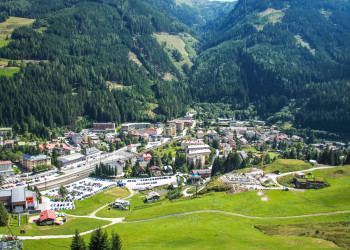 Летний Бад Гаштайн с высоты. Австрия – фотографии Австрии