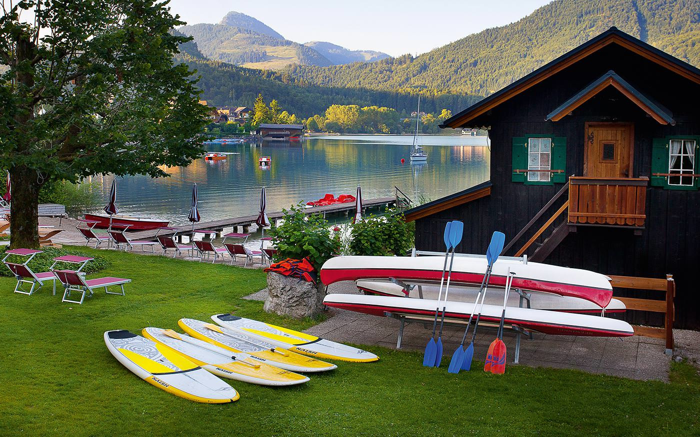 Катание на байдарках. Фушльзее озеро. Австрия – фотографии Австрии