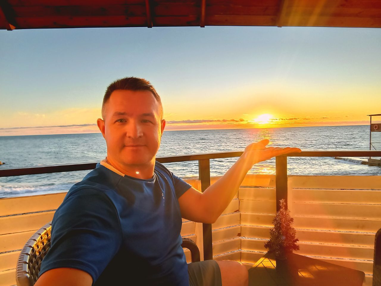 Закат на морском бризе – фотографии