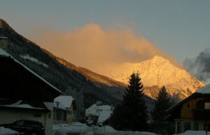 Горы на закате. Вайсприах. Австрия – фотографии Австрии