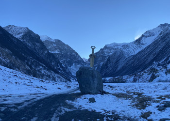 Почти у самой границы с Грузией на реке Мидаграбиндон, Северная Осетия – фотографии России