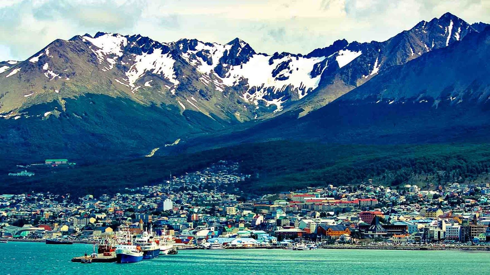 Город на побережье. Ушуайя. Аргентина. – фотографии Аргентины