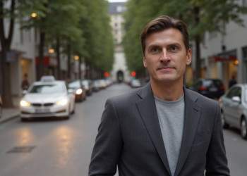 Это Сергей Бабуров - Навигатор на улице города летом – фотографии России