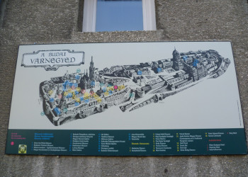 План схема территории замка Буда – фотографии Венгрии