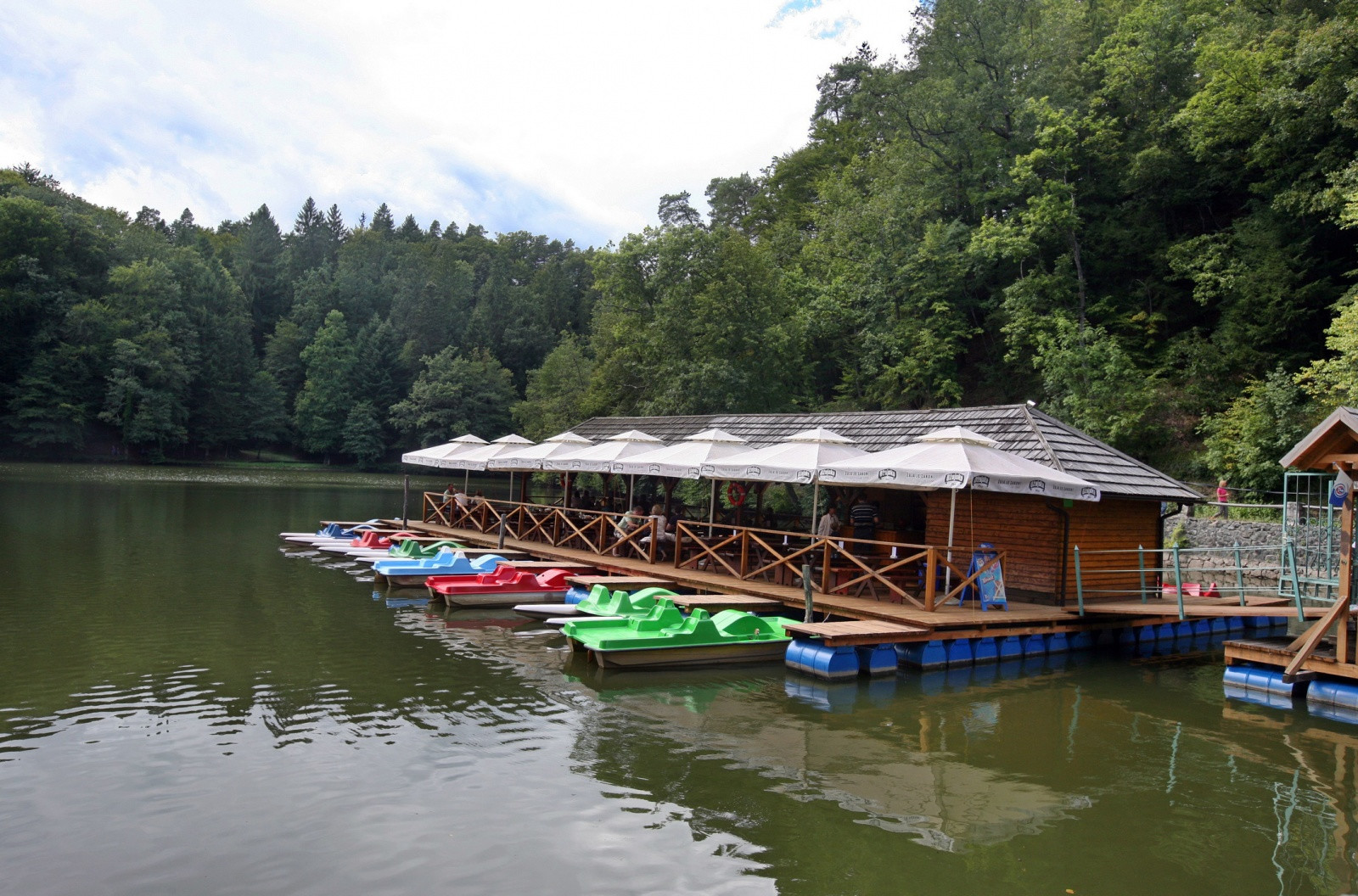 Катамараны у замка Тракошчан (Trakošćan), Вараждин, Хорвати – фотографии Хорватии