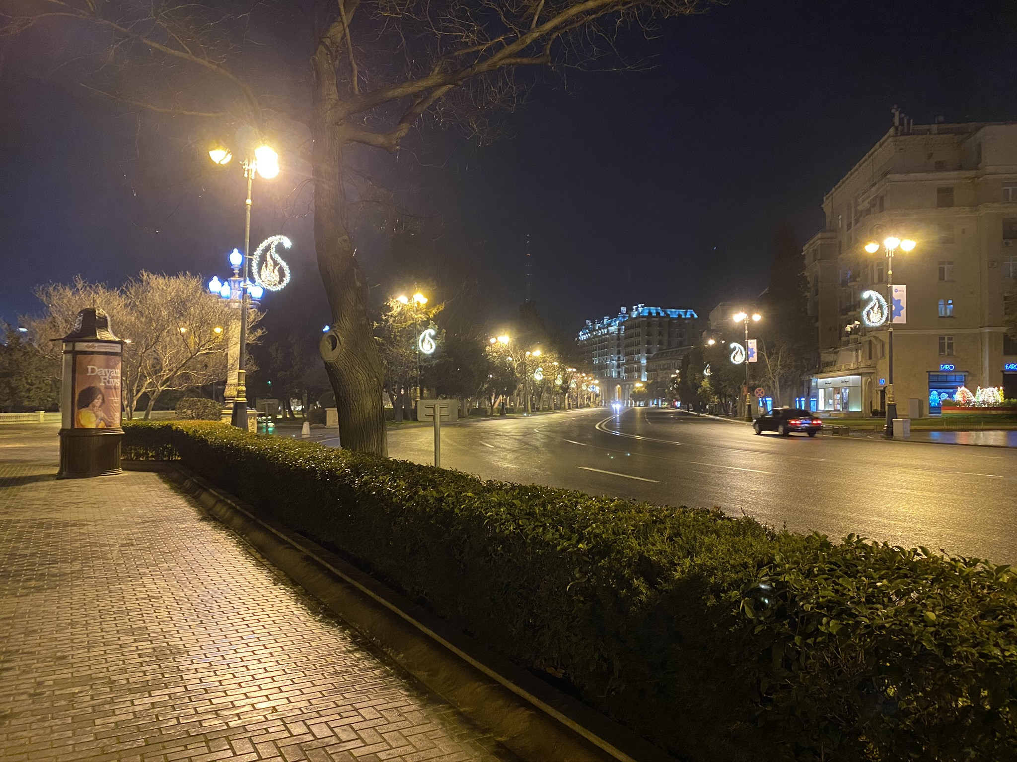 Вид на проспект нефтяников в Баку – фотографии Азербайджана