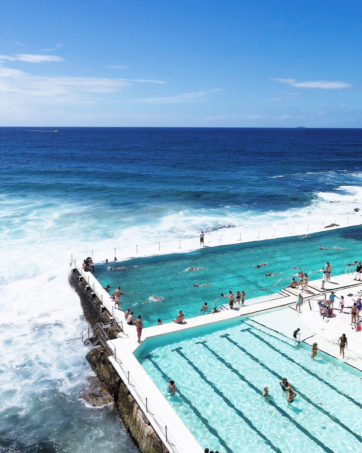 Bondi Icebergs - открытый плавательный комплекс на берегу Тихого океана – фотографии Австралии