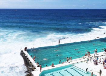 Bondi Icebergs - открытый плавательный комплекс на берегу Тихого океана – фотографии Австралии