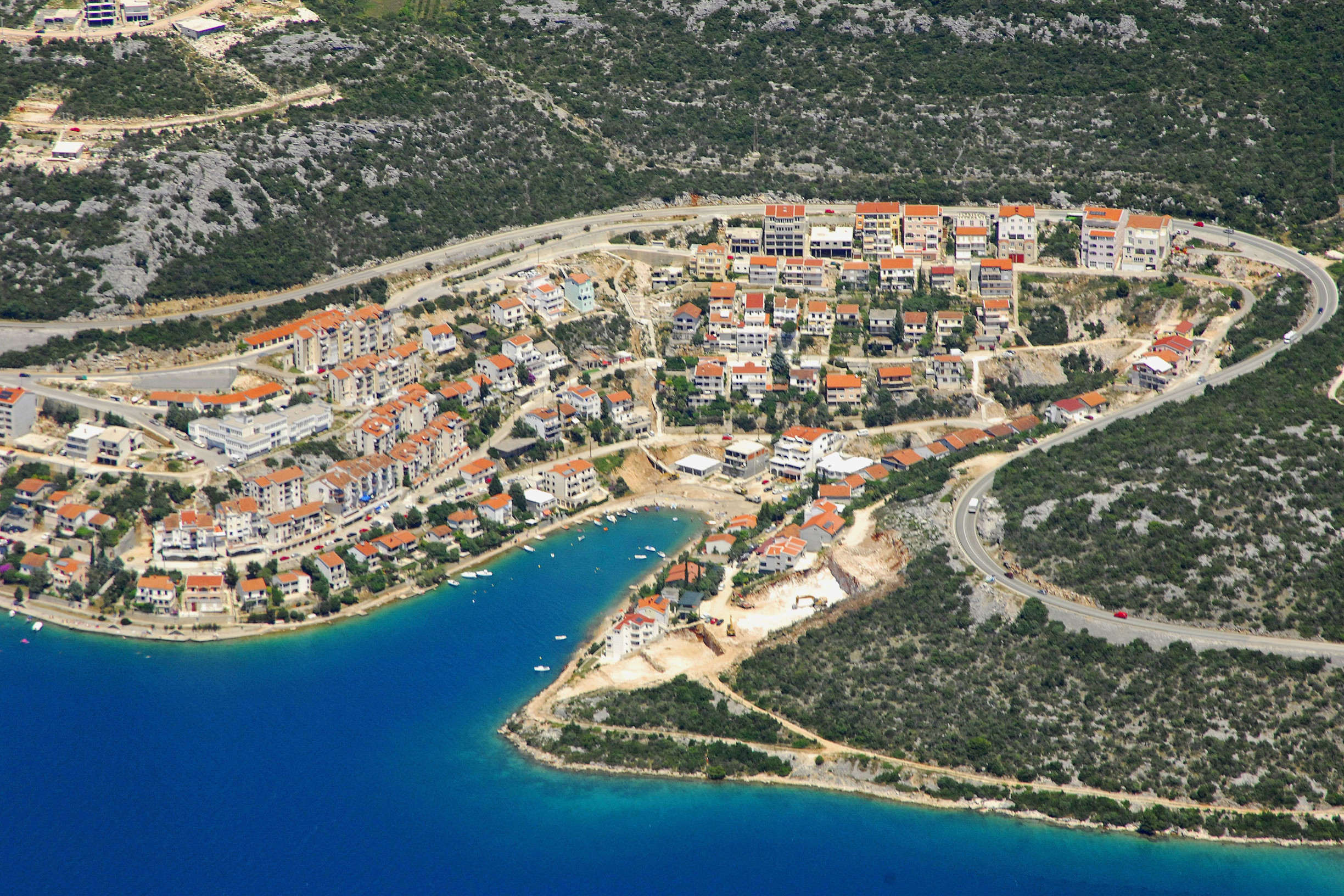 Вид на побережье Неума с самолёта – фотографии Боснии и Герцеговины