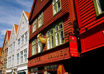 Bergen - Брюгген - старый портовый квартал – фотографии Норвегии