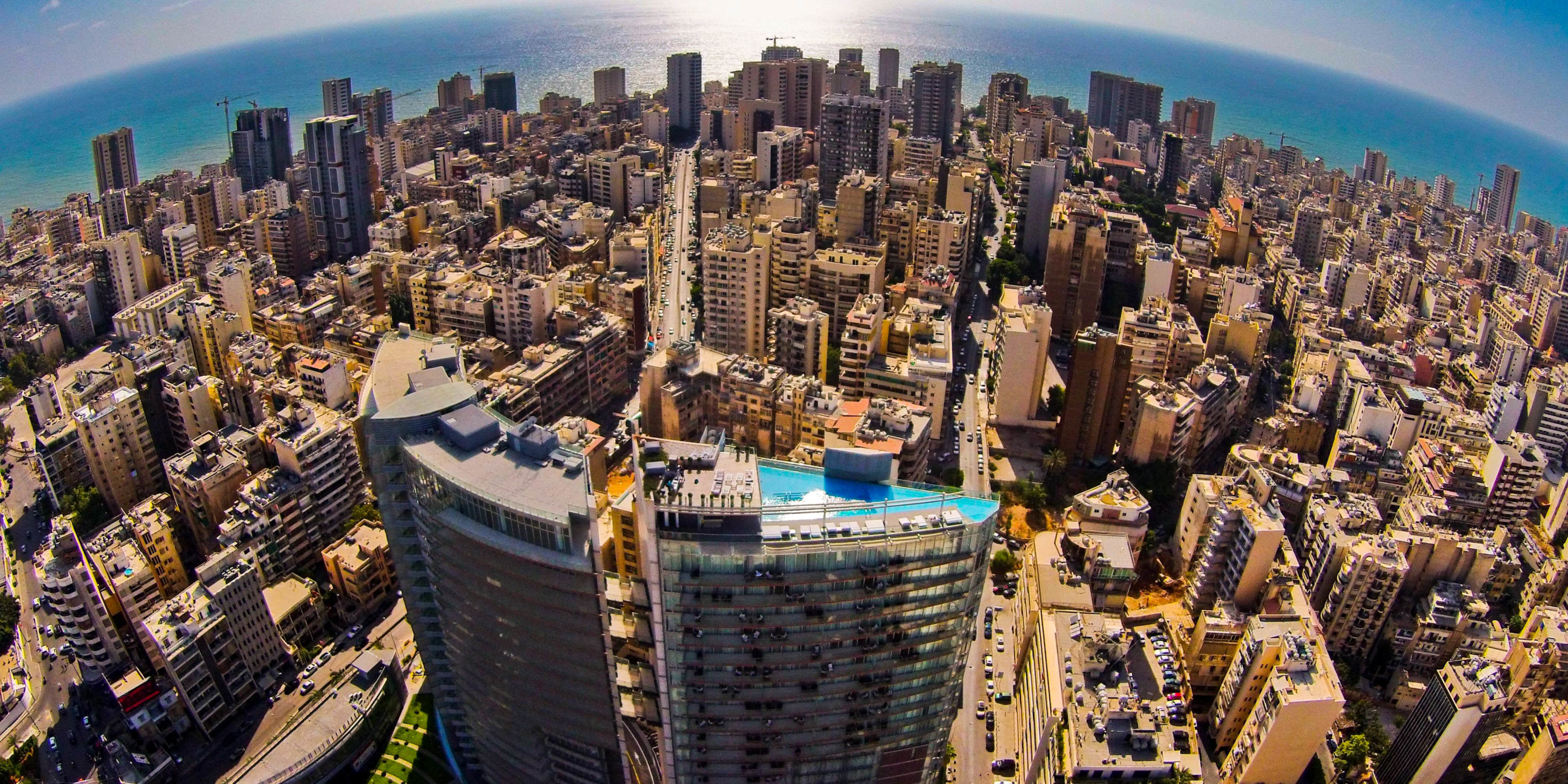 Вид на Бейрут с квадракоптера – фотографии Ливана