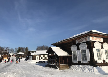 Музей Тальцы зимой – фотографии России