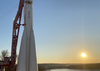 Ракета на территории музея космонавтики в Калуге, март 2022 – фотографии России
