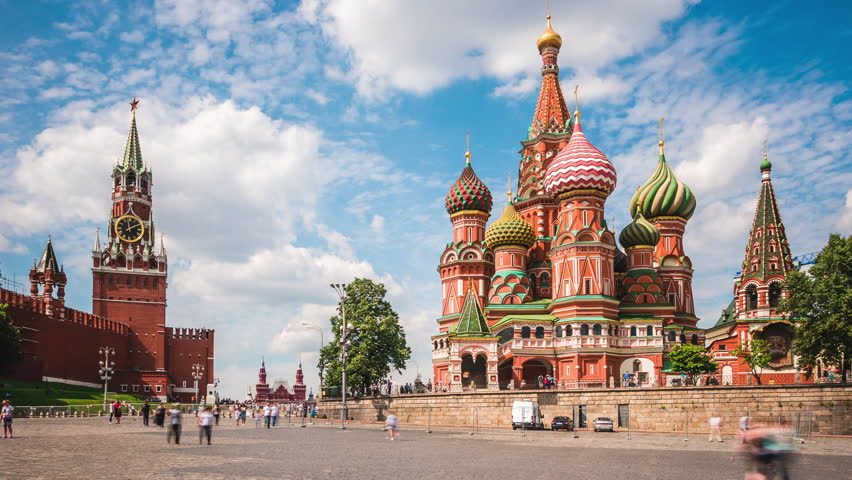 Визитная карточка Москвы Собор Василия Блаженного (Saint Basil's Cathedral) – фотографии России