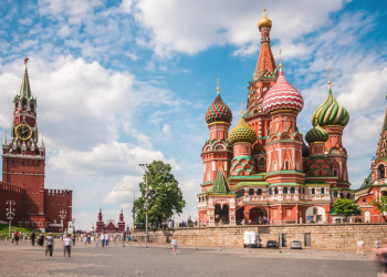 Визитная карточка Москвы Собор Василия Блаженного (Saint Basil's Cathedral) – фотографии России