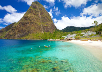 Сент-Люсия вид на знаменитую скалу – фотографии Сент-Люсии