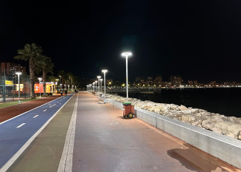 Набережная г. Мерсин вечером – фотографии Турции