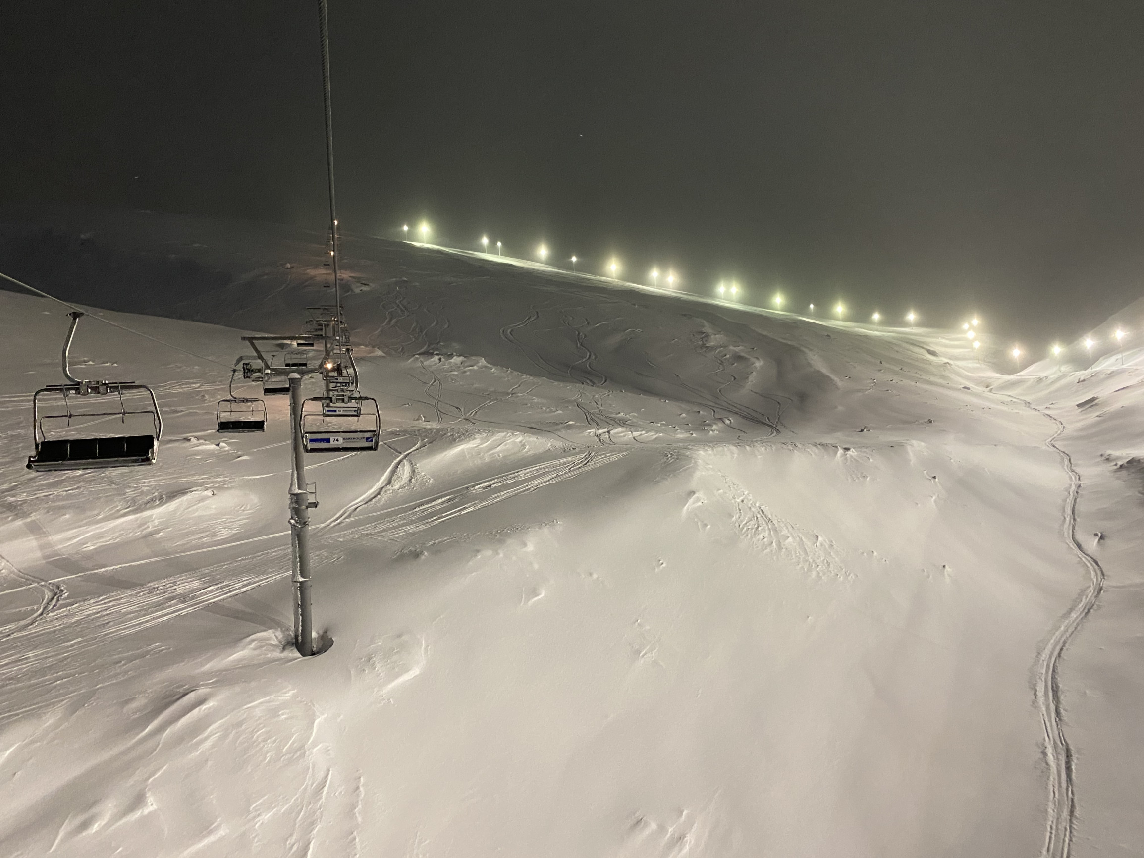 Кресельный подъемник вечером, Большой Вудьявр – фотографии России