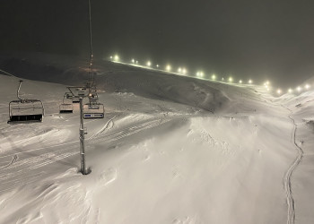 Кресельный подъемник вечером, Большой Вудьявр – фотографии России