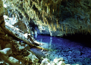 Грот голубого озера (Gruta do Lago Azul) в Бониту – фотографии Бразилии