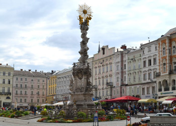 Главная площадь Старого собора. Линц. Австрия – фотографии Австрии