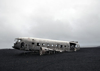 Крушение военного самолёта (DC-3 plane wreck), Исландия – фотографии Исландии